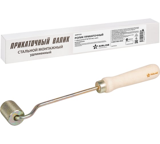 Изображение товара Прикаточный Г-образный ролик Airline оцинкованный металл, дерево ADRP005