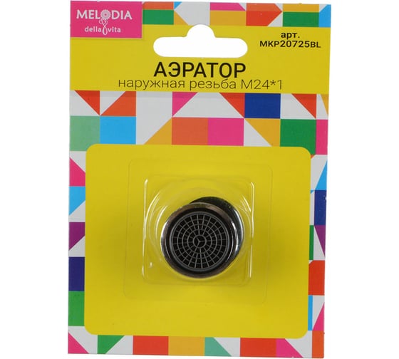 Изображение товара Аэратор для смесителя Melodia della vita латунный, М24 1 нар. MKP20725BL 66465