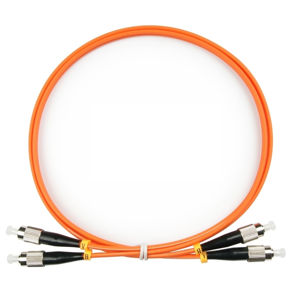 Изображение товара Оптический патч-корд TopLan OM2 8м FC-FC дуплекс кислый оранжевый