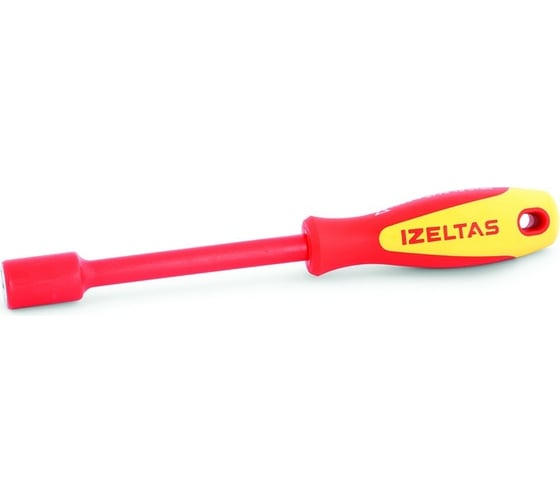 Изображение товара Диэлектрический ключ-отвёртка IZELTAS 1000V, торцевой, 12мм, длина 230 мм 4773190120