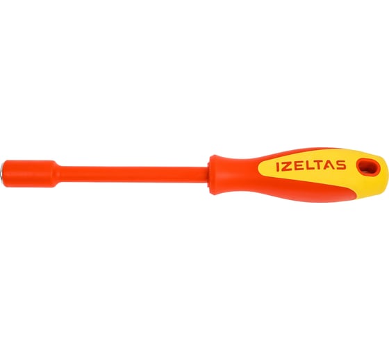 Изображение товара Диэлектрический ключ-отвёртка IZELTAS 1000V, торцевой, 10мм, длина 230 мм 4773190100