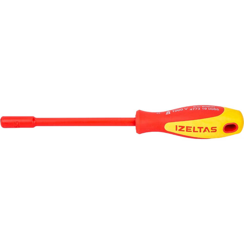 Торцевой диэлектрический ключ-отвертка IZELTAS конёк торцевой ондувилла 1 06 м красный