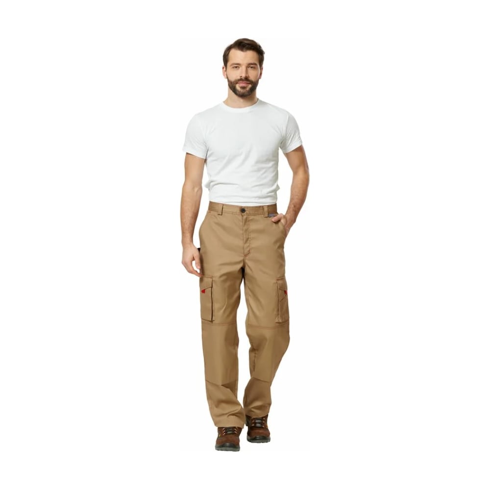 Изображение товара Брюки Эксперт Спецодежда Рольф 1 бежевые, р. 48-50, рост 170-176 6446000048040