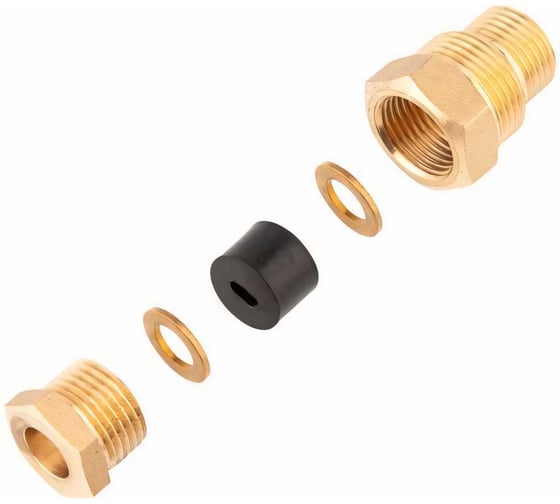 Изображение товара Сальник для ввода кабеля в трубу PROCONNECT с двойной резьбой 1/2 и 3/4 51-0610-2