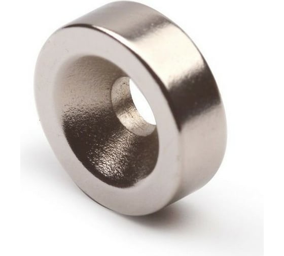 Изображение товара Неодимовый магнит Forceberg диск 15x5 мм с зенковкой 4.5/10 мм, 4 шт. 9-1301011-004