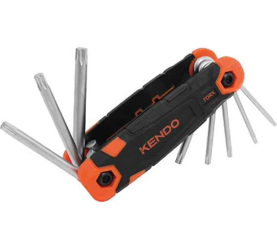 Изображение товара Складной набор ключей KENDO Torx 8 шт 20718