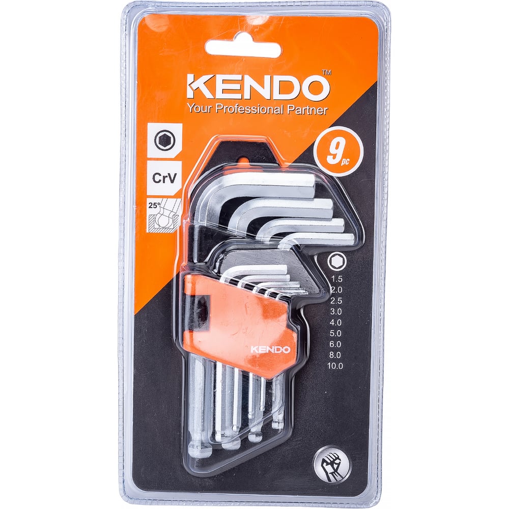 Набор шестигранных ключей KENDO