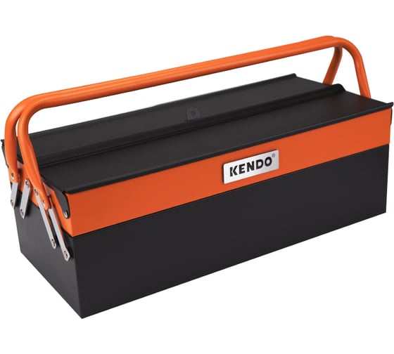 Изображение товара Переносной ящик для инструментов KENDO 3 лотка 90200