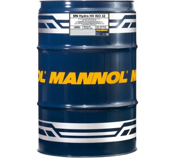 Изображение товара Гидравлическое масло с высоким индексом вязкости HYDRO HV ISO 32 208 л MANNOL 1911