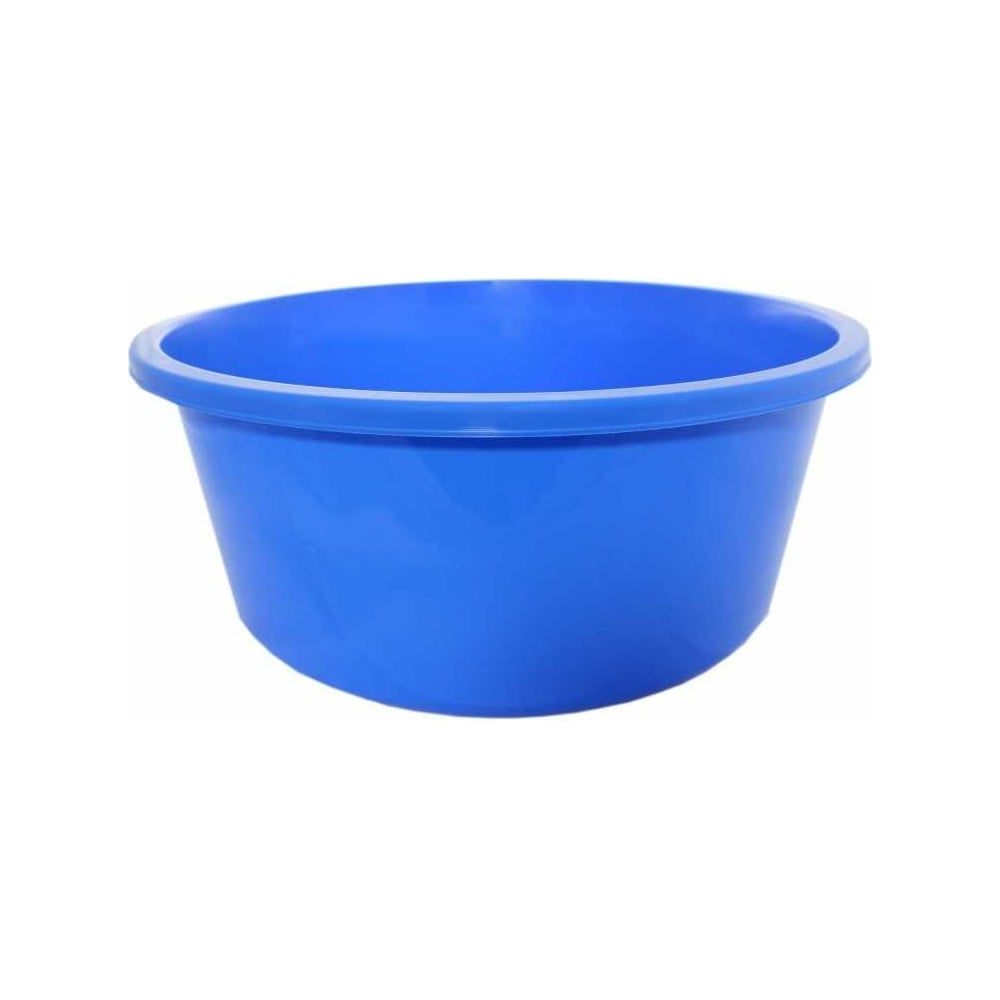 Изображение товара Таз Ангора Кливия 20 л голубой прочный пластиковый круглый объем