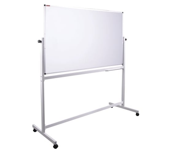 Изображение товара Магнитно-маркерная доска BRAUBERG на стенде, 120x180 см, 2-сторонняя 238142