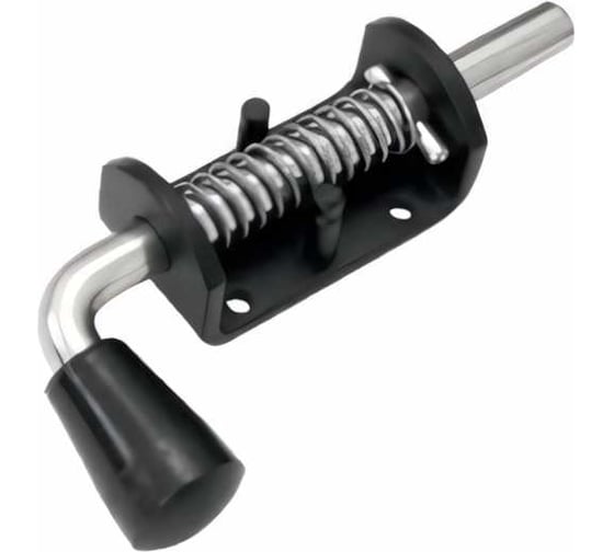 Изображение товара Пружинный засов Домарт (75) 140 мм, черный 170926