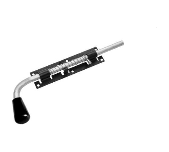 Изображение товара Засов с пружиной Домарт ЗСП-500 мод.2, черный 170930