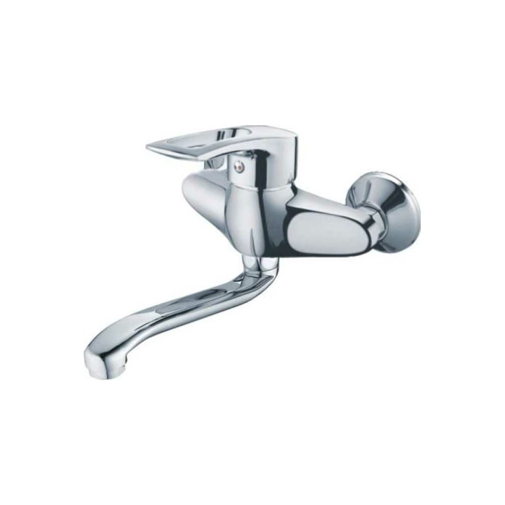 Изображение товара Настенный смеситель ZOLLEN SIEGEN с нижним изливом для кухни 40 мм хром