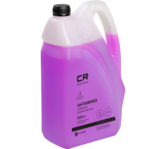 Изображение товара Антифриз CARVILLE RACING лобридный флуоресцентный -40С, Si-OAT, G12++, фиолет, готовый, 5л/5.36кг L2018002