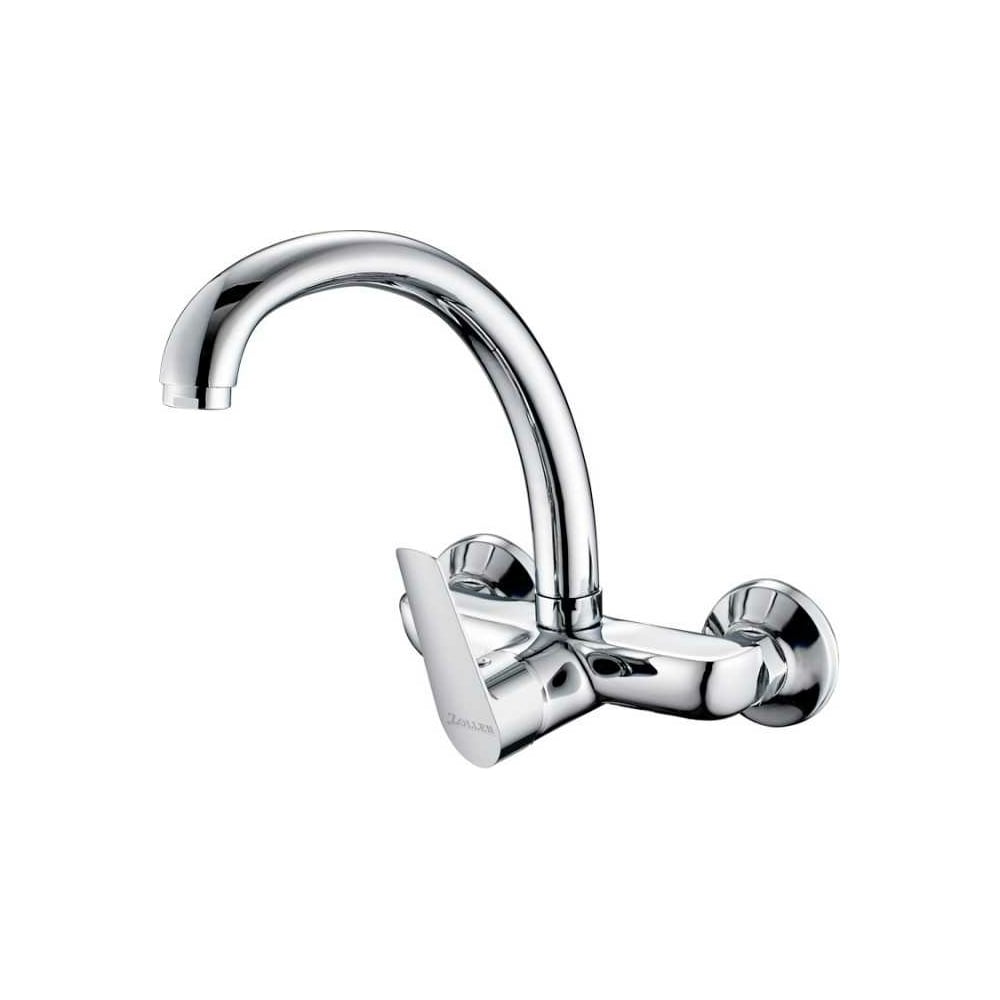 Изображение товара Настенный смеситель ZOLLEN KORBACH верхний излив глянцевый хром 270 мм