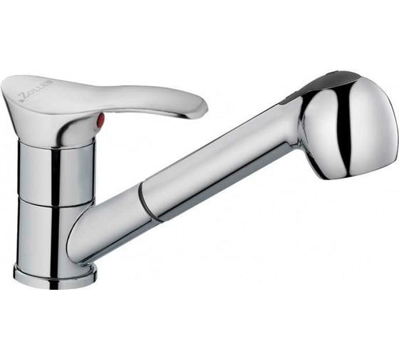 Изображение товара Смеситель для кухни ZOLLEN MAINZ вытяжной излив, две шпильки, 40 мм MA72410522 443389