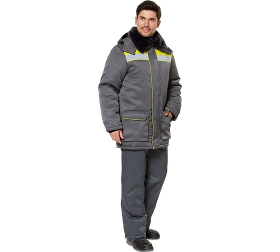 Изображение товара Куртка Эксперт Спецодежда Прим, серый/желтый, р. 56-58, рост 182-188 6446000061483