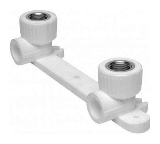 Изображение товара Комбинированный уголок КРОСС PPRC с крепежом, двойной 20-1/2 62751