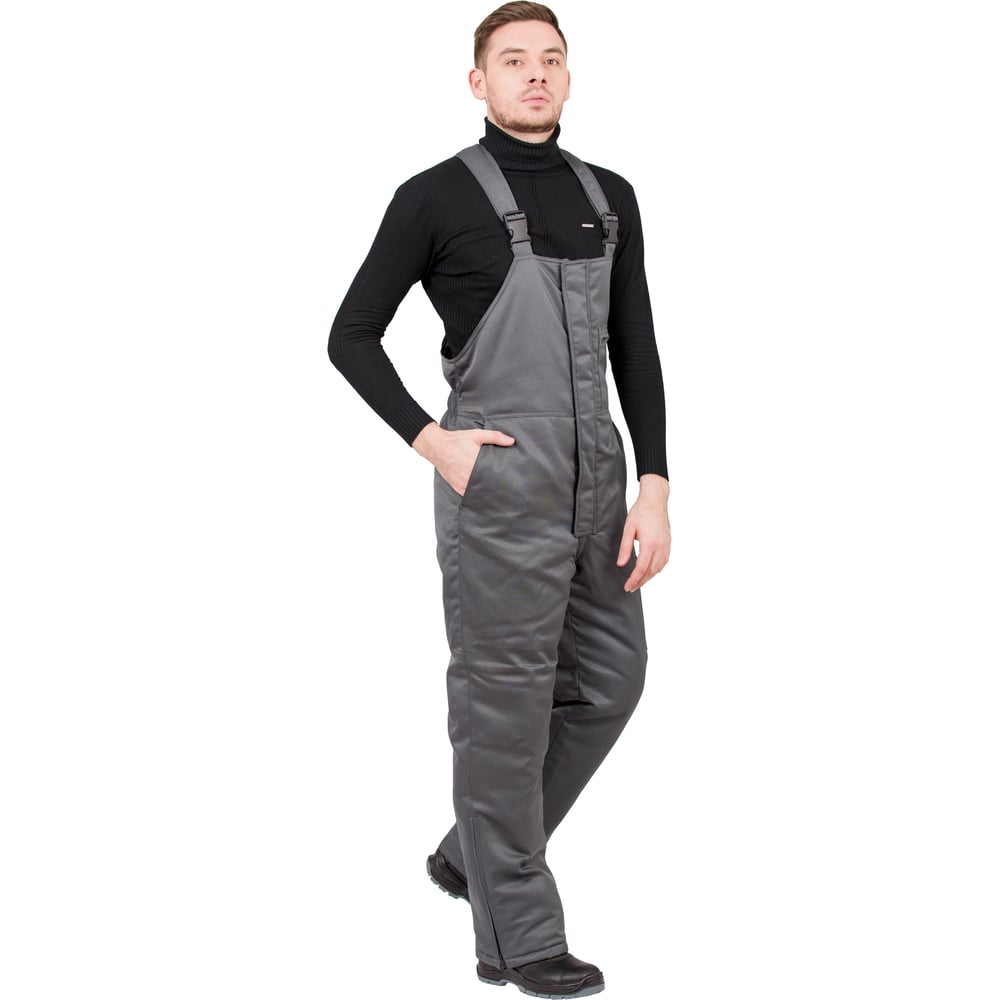 Изображение товара Зимний полукомбинезон Эксперт Спецодежда серый р.44-46 для холодных условий