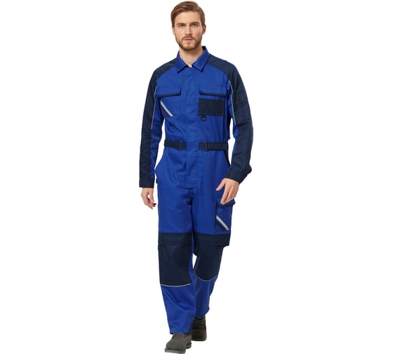 Изображение товара Комбинезон Эксперт Спецодежда Мегаполис васильковый/темно-синий, р.60-62, рост 188 6446000049207