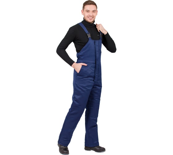 Изображение товара Зимний полукомбинезон Эксперт Спецодежда Прим темно-синий, р. 68-70, рост 170-176 6446000063159