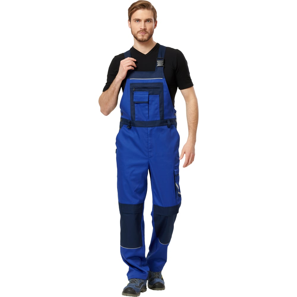 Изображение товара Полукомбинезон Эксперт Спецодежда Мегаполис Васильковый Темно-синий, р.56-58