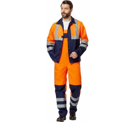 Изображение товара Костюм Эксперт Спецодежда Спектр Сигнал оранжевый/темно-синий, р. 60-62, рост 170-176 6446000059756