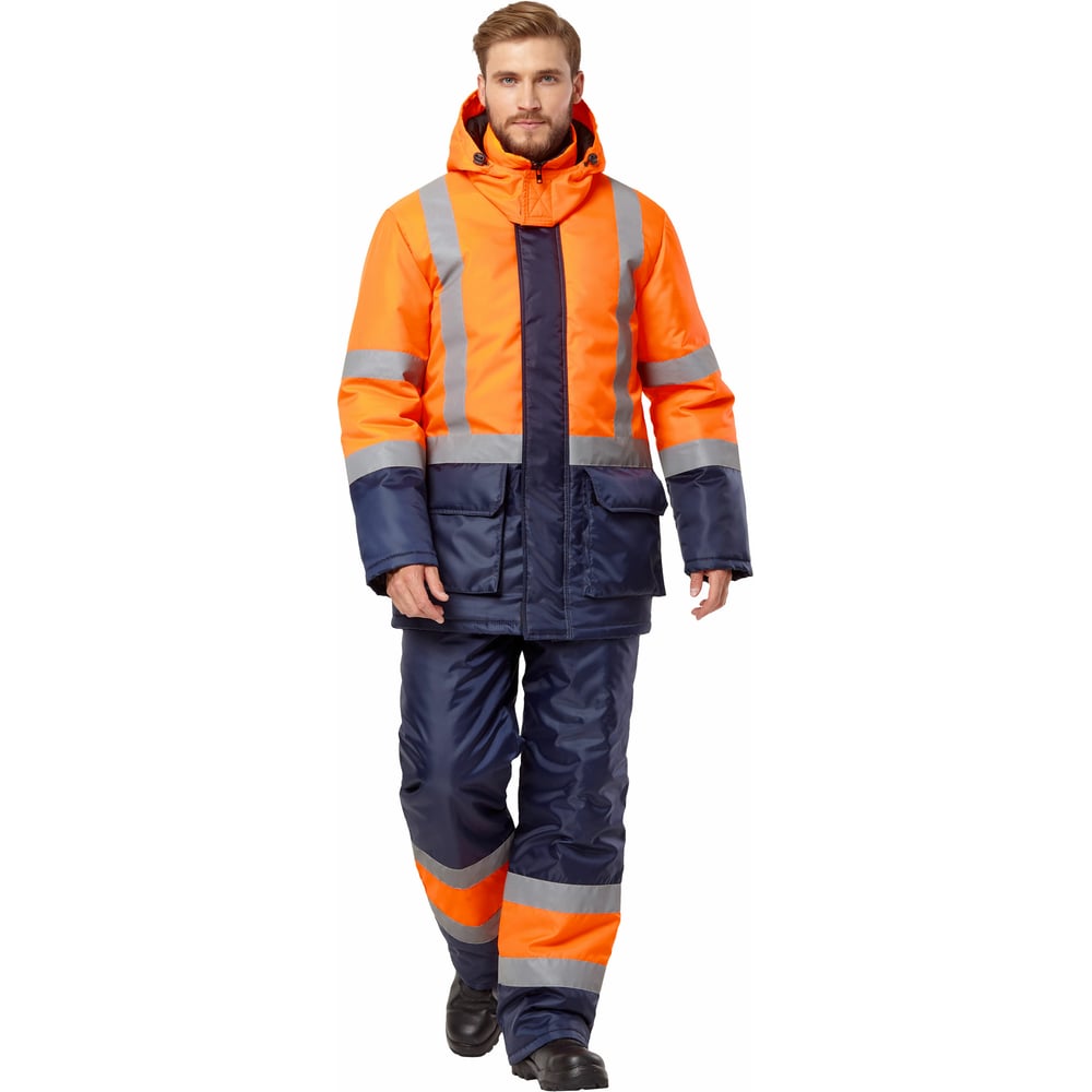 Изображение товара Костюм спецодежда Эксперт Трасса оранжевый синий 48-50