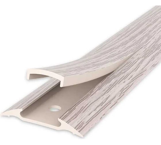 Изображение товара Порог с монтажным каналом IDEAL 42 мм, 0.9 м, 215 дуб снежный, 1 шт. ПМК42-0,9 215 дуб СНЖ