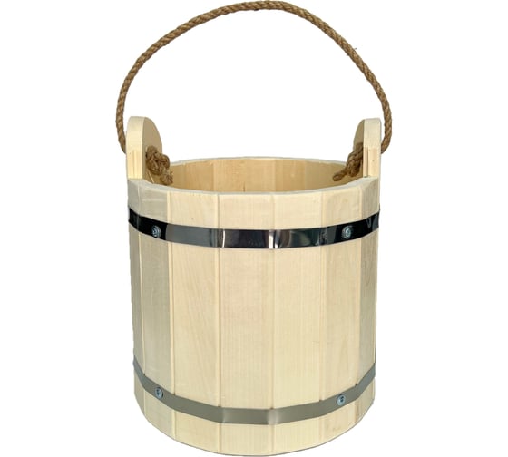 Изображение товара Бондарное ведро Бацькина баня 10 л 30049