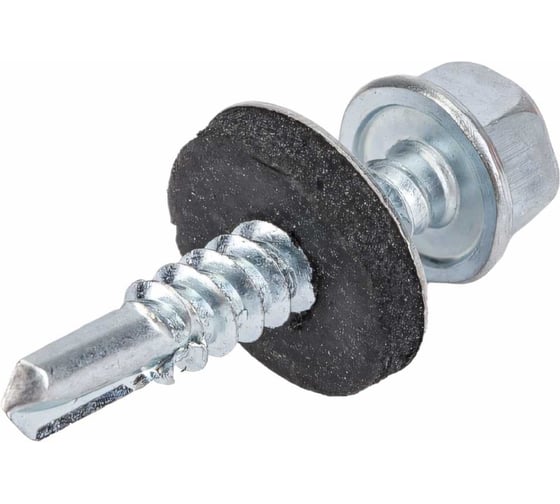 Изображение товара Кровельный саморез STARFIX 4,8x25 мм, цинк, шайба с прокладкой, PT3, 250 шт. SMC2-74103-250