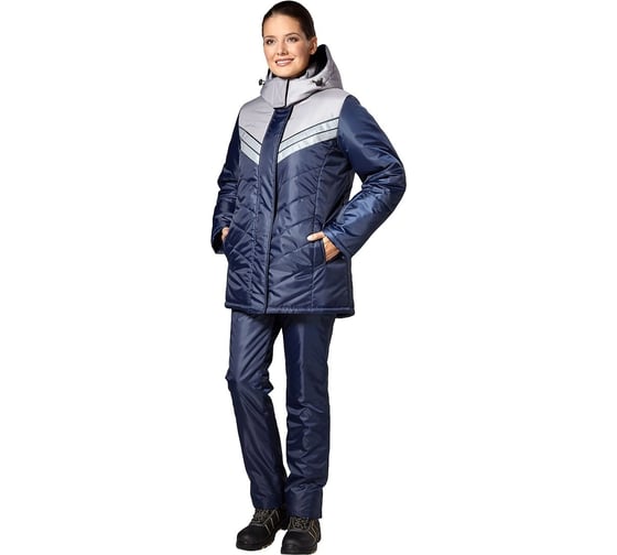 Изображение товара Куртка Эксперт Спецодежда Эребус, темно-синий/серый, женская, р. 48-50, рост 158-164 6446000041676