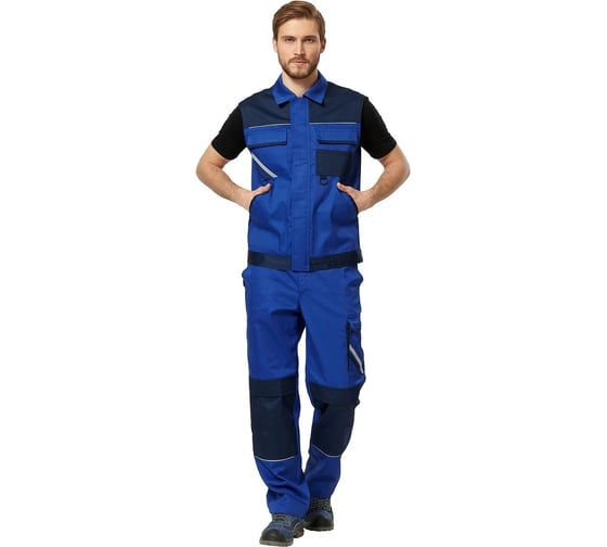 Изображение товара Жилет Эксперт Спецодежда Мегаполис, василёк/темно-синий, р. 48-50, рост 182-188 6446000055932