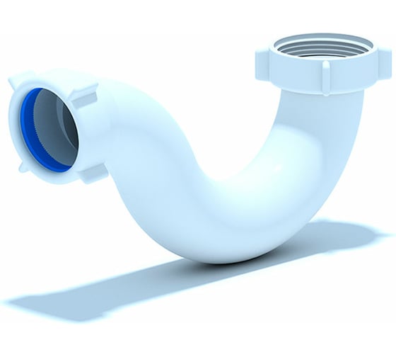 Изображение товара Сифон для ванны АНИ Пласт без выпуска, прямоточный пластик 1 1/2"  E100