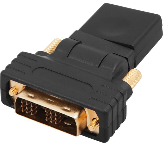 Изображение товара Поворотный переходник REXANT штекер DVI-D - HDMI гнездо 17-6812