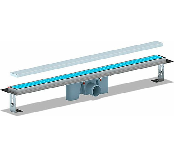 Изображение товара Душевой трап лоток АНИ пласт МОЛ стальной, решетка МОЛ TLZ2065