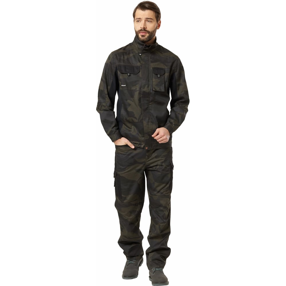Изображение товара Куртка Эксперт Спецодежда Аксель для охоты и рыбалки мужская хаки/черный 44-46