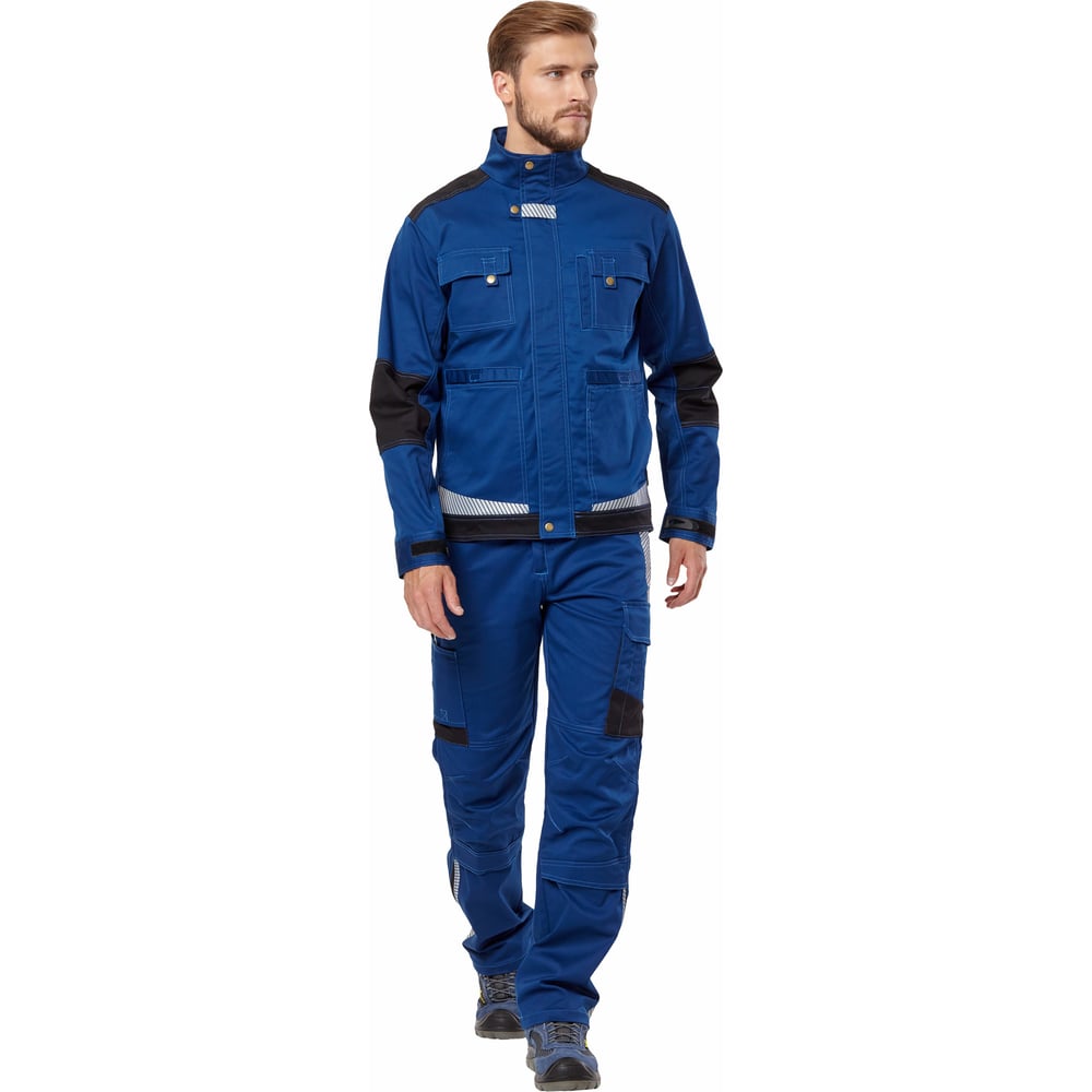 Изображение товара Куртка рабочая Спецодежда Азур синий/черный размер 56-58