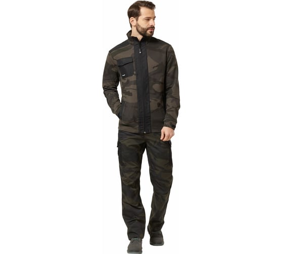 Изображение товара Куртка-толстовка Эксперт Спецодежда Аксель кмф хаки/черный, р. 44-46, рост 182-188 6446000067058