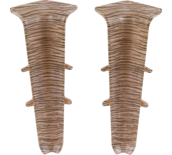 Изображение товара Внутренний угол для плинтуса DECONIKA (85 мм; 208 Дуб мокко; 2 шт.) Д-П85-В-Ф2 208 ДУБ МОК