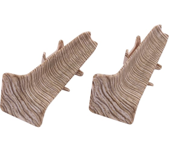 Изображение товара Внутренний угол для плинтуса DECONIKA (70 мм; 208 Дуб мокко; 2 шт.) Д-П70-В-Ф2 208 ДУБ МОК