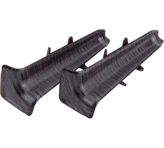 Изображение товара Внутренний угол для плинтуса DECONIKA (85 мм; 303 Венге темный; 2 шт.) Д-П85-В-Ф2 303 ВНГ ТЕМ