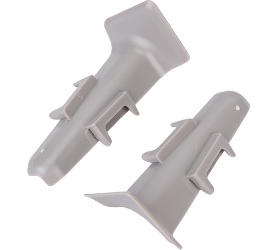 Изображение товара Внутренний угол для плинтуса DECONIKA (70 мм; 036 Платиново-серый; 2 шт.) Д-П70-В-Ф2 036 ПЛТ СЕР