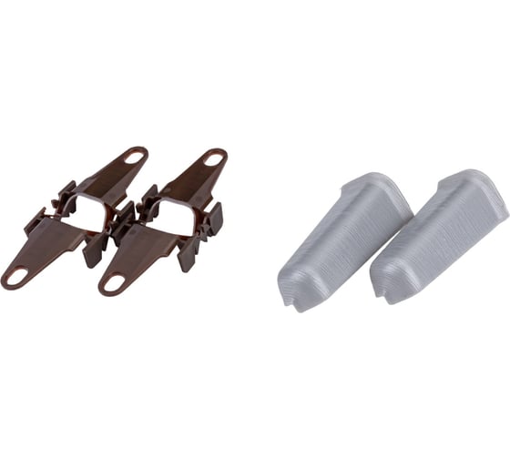 Изображение товара Наружный угол для плинтуса DECONIKA (70 мм; 186 Алюминий; 2 шт.) Д-П70-Нк-Ф2 186 АЛМ