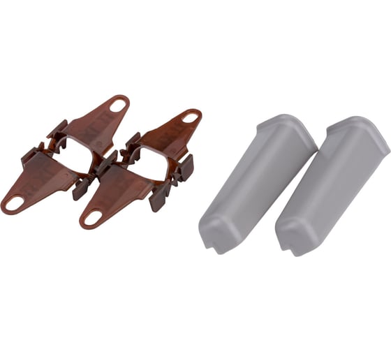 Изображение товара Наружный угол для плинтуса DECONIKA (85 мм; 036 Платиново-серый; 2 шт.) Д-П85-Нк-Ф2 036 ПЛТ СЕР