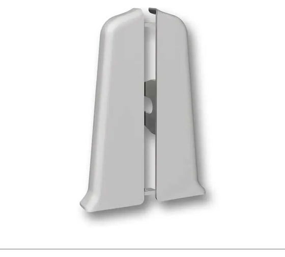 Изображение товара Торцевые заглушки для плинтуса DECONIKA (70 мм; 002 Светло-серый; 2 шт.) Д-П70-Тп-Ф1 002 СВТ СЕР