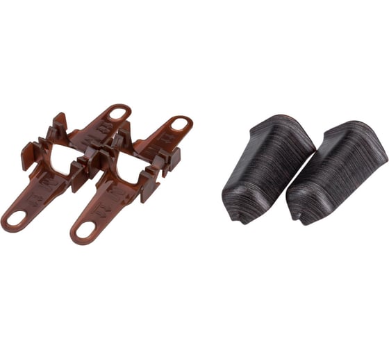 Изображение товара Наружный угол для плинтуса DECONIKA (55 мм; 303 Венге темный; 2 шт.) Д-П55-Нк-Ф2 303 ВНГ ТЕМ