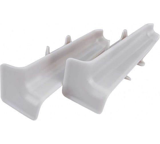 Изображение товара Внутренний угол для плинтуса DECONIKA (70 мм; 002 Светло-серый; 2 шт.) Д-П70-В-Ф2 002 СВТ СЕР