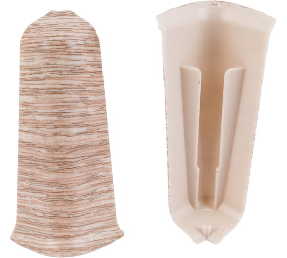 Изображение товара Наружный угол для плинтуса DECONIKA (70 мм; 229 Дуб латте; 2 шт.) Д-П70-Нк-Ф2 229 ДУБ ЛАТ